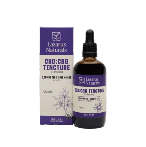 Lazarus Naturals Full Spectrum CBD:CBG Tincture 3.000mg CBD, 3.000mg CBG