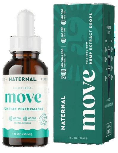 Naternal Full Spectrum Move CBD:CBG 1200mg CBD, 1200mg CBG