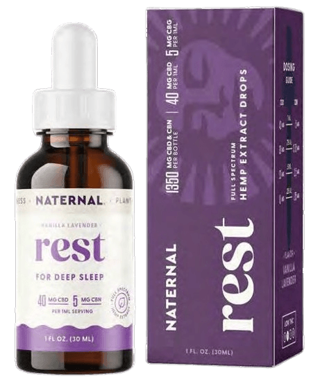 Naternal Full Spectrum Rest CBD:CBN 1200mg CBD, 150mg CBN